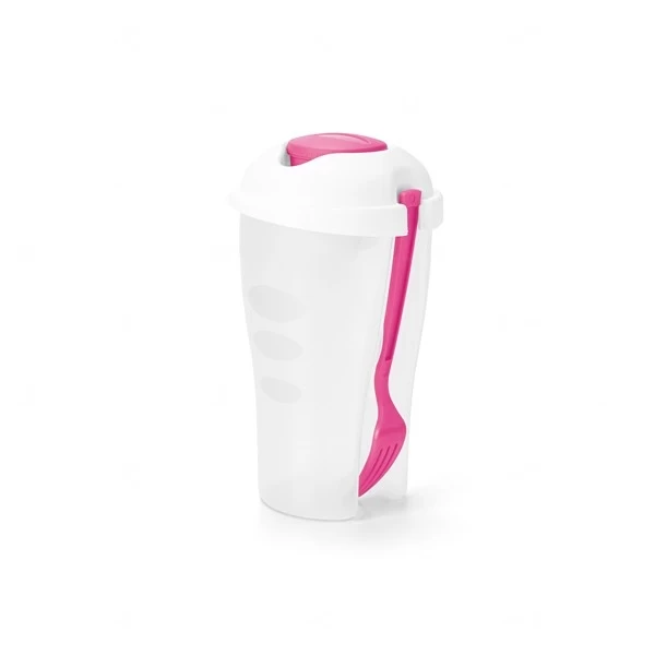 Copo para Salada 850mL Personalizado com Garfo e Molheira 