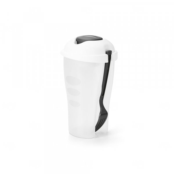Copo para Salada 850mL Personalizado com Garfo e Molheira 