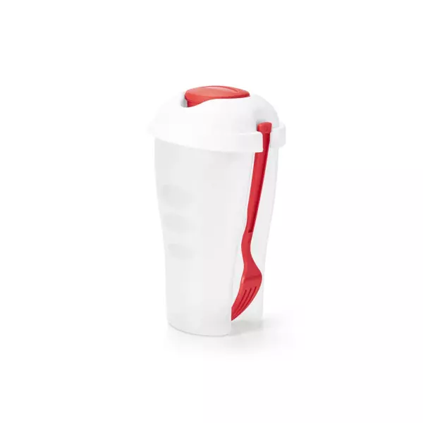Copo para Salada 850mL Personalizado com Garfo e Molheira 