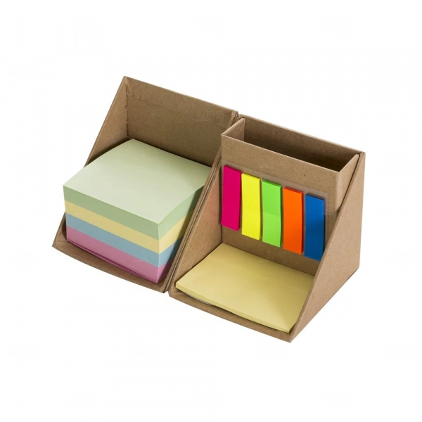 Bloco Cubo com Autoadesivos e Porta Caneta Personalizado
