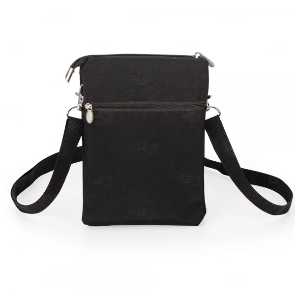 Mini Bolsa Transversal de Nylon Personalizada - 19 x 13,5 cm 