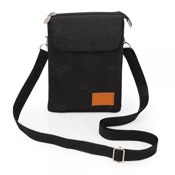 Mini Bolsa Transversal de Nylon Personalizada - 19 x 13,5 cm 
