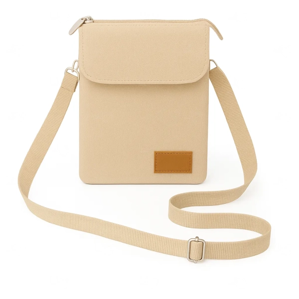 Mini Bolsa Transversal de Nylon Personalizada - 19 x 13,5 cm 