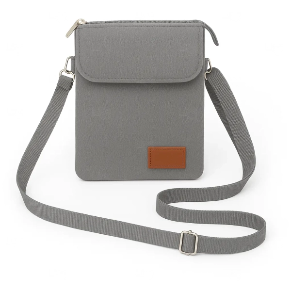 Mini Bolsa Transversal de Nylon Personalizada - 19 x 13,5 cm 