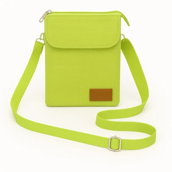 Mini Bolsa Transversal de Nylon Personalizada - 19 x 13,5 cm 