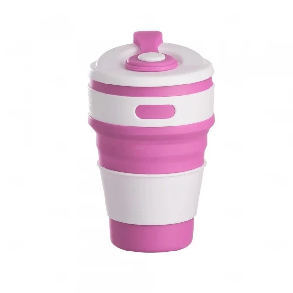 Copo Retrátil de Silicone 350ml Personalizado 