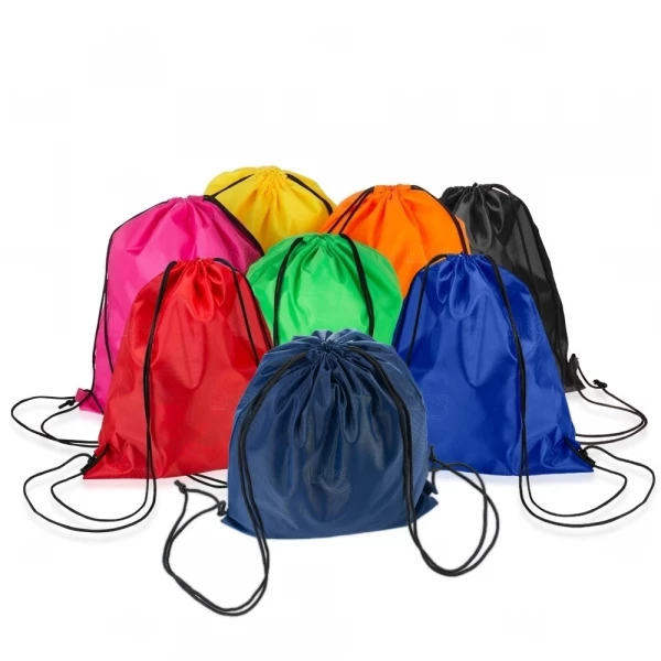 Mochila Saco em Poliéster Personalizada - 40,5 x 33,8 cm 