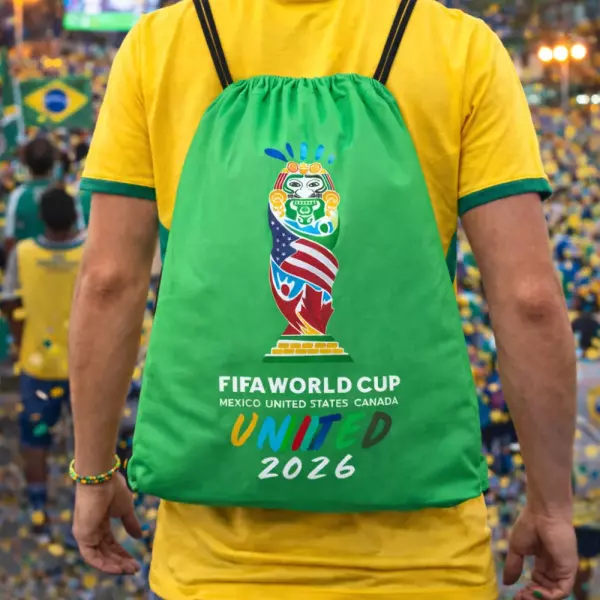 Mochila Saco em Poliéster Personalizada - 40,5 x 33,8 cm