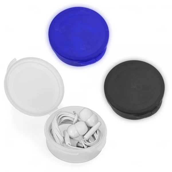 Fone de Ouvido Intra-Auricular Personalizado com Estojo 