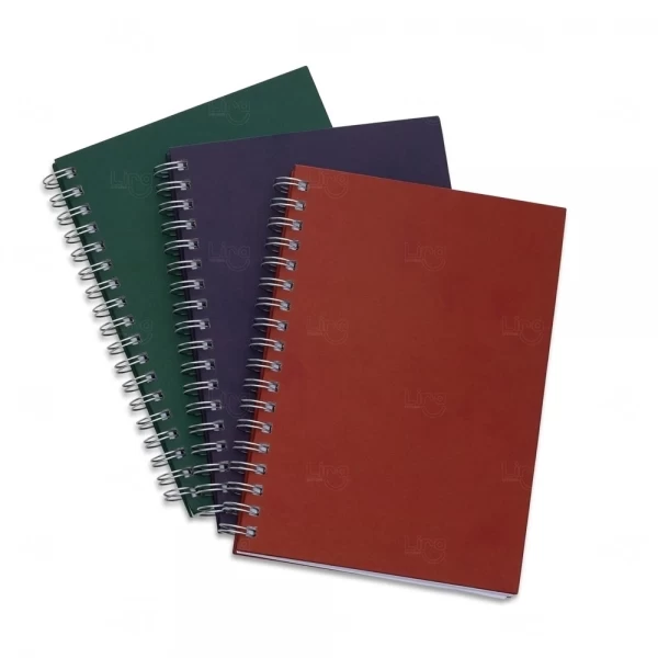 Caderno Capa Kraft Colorida Personalizado - 24,2 x 18 cm 