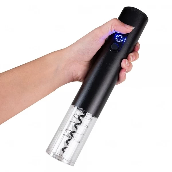 Abridor Saca-Rolhas Elétrico para Vinho com LED Personalizado 