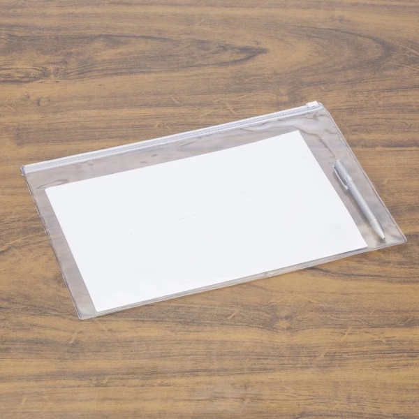 Pasta Zip Zap Transparente Personalizada 