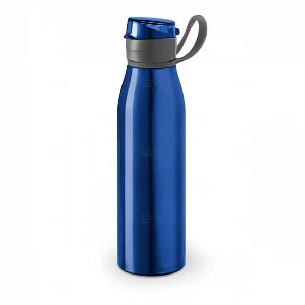 Garrafa de Alumínio 650ml com Tampa Retrátil Personalizada 