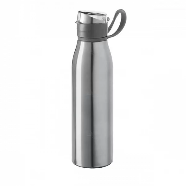 Garrafa de Alumínio 650ml com Tampa Retrátil Personalizada 