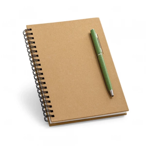 Caderno Kraft com Imã para Caneta Personalizado - 18 x 13 cm 