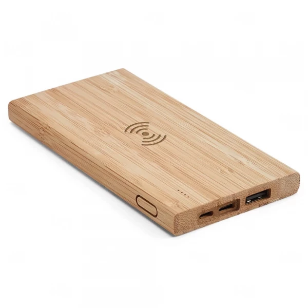 Bateria em Bambu Wireless 5.000 mAh Personalizada 