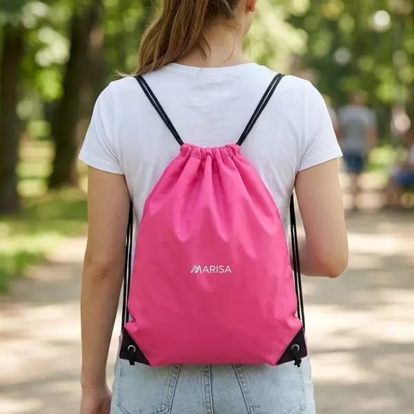 Mochila Saco em TNT com Alças Personalizada - 38 x 33 cm