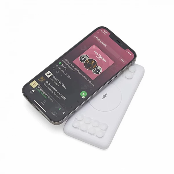 Power Bank com Indução e Ventosas Personalizado - 10.000mAh