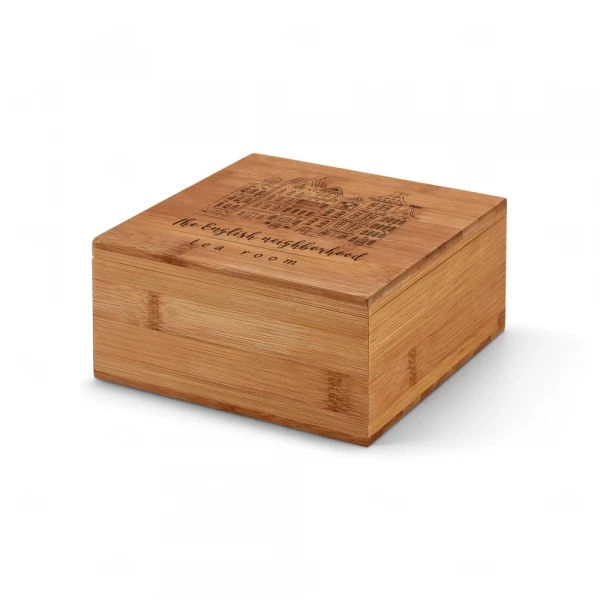 Caixa de Chá em Bambu Personalizada 