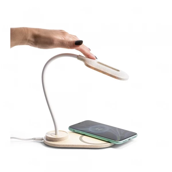 Luminária de Mesa Ecológica com Base de Carregamento 