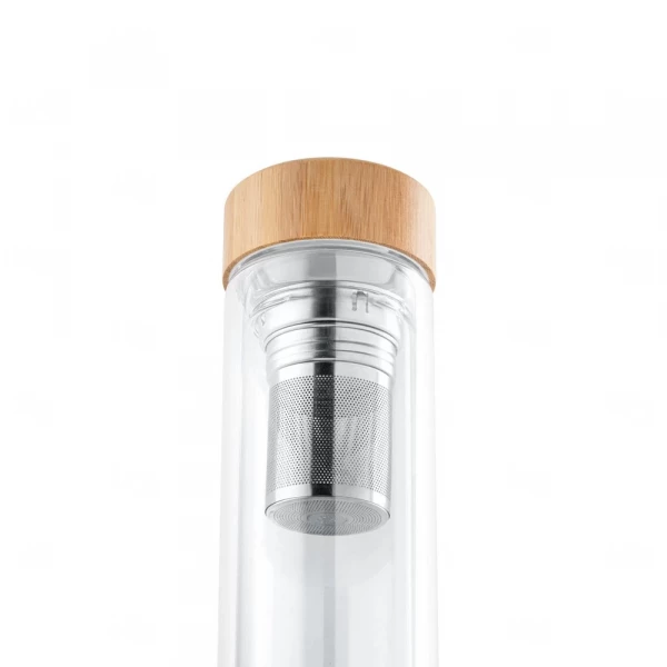 Garrafa de Vidro com Infusores Personalizada - 490ml 