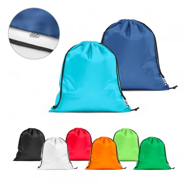 Sacochila Poliéster Reciclado Personalizada - 41 x 37 cm 