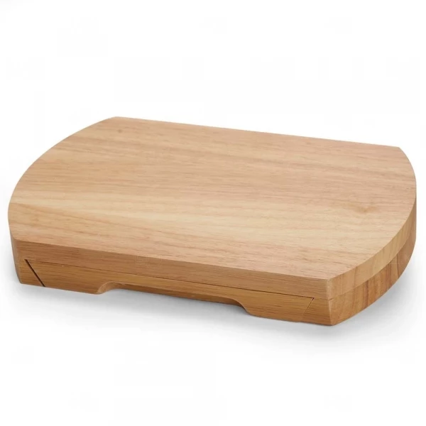 Kit Queijo 5 Peças com Tábua e Gaveta Personalizado 