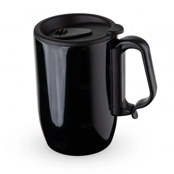 Caneca Isotérmica Inox 350ml com Tampa Personalizada 