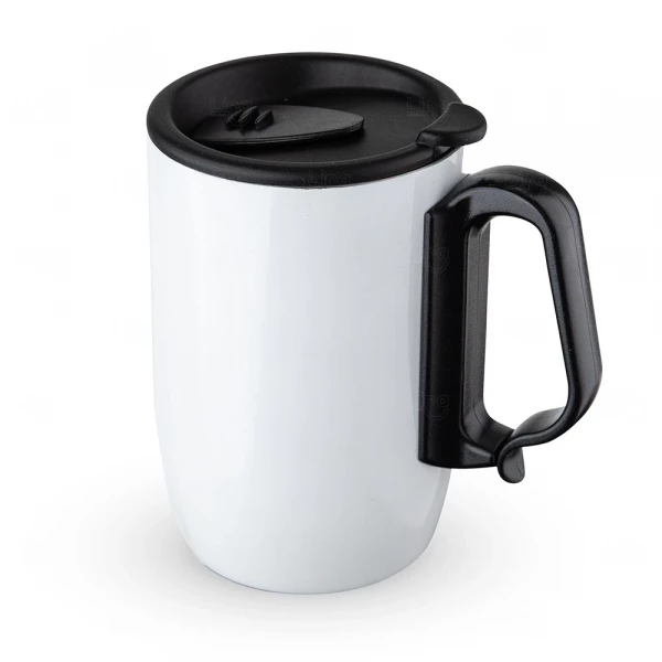 Caneca Isotérmica Inox 350ml com Tampa Personalizada 