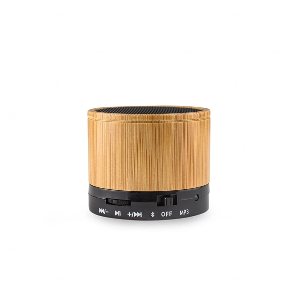 Caixa de Som em Bambum Bluetooth Personalizada 