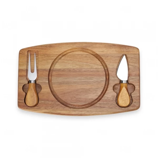 Kit Queijo 3 Peças com Tábua Magnética Personalizado