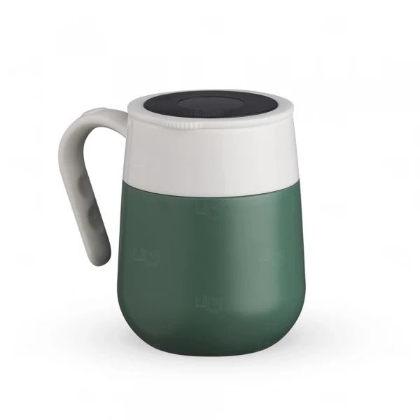 Caneca Térmica 500ml com Termômetro LED Personalizada 