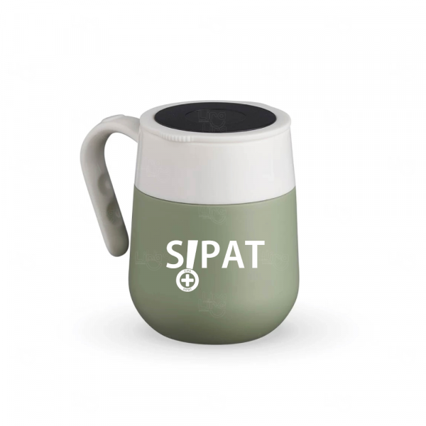 Caneca Térmica 500ml com Termômetro LED Personalizada 