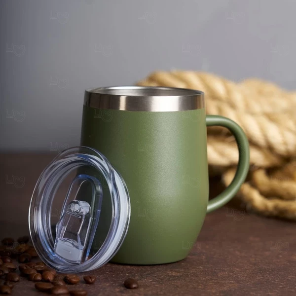 Caneca Cuia Térmica Inox 350ml Personalizada