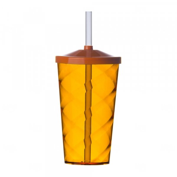 Copo Espiral 550 ml com Canudo Personalizado 