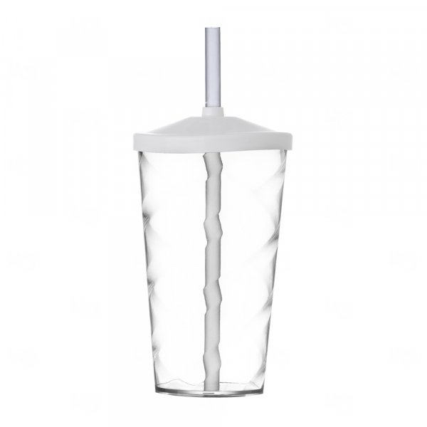 Copo Espiral 550 ml com Canudo Personalizado 