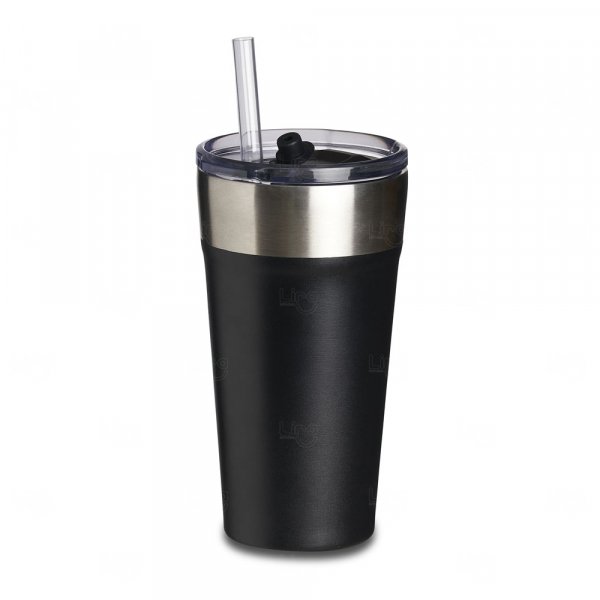 Copo Térmico 500ml com Canudo e Abridor Personalizado 