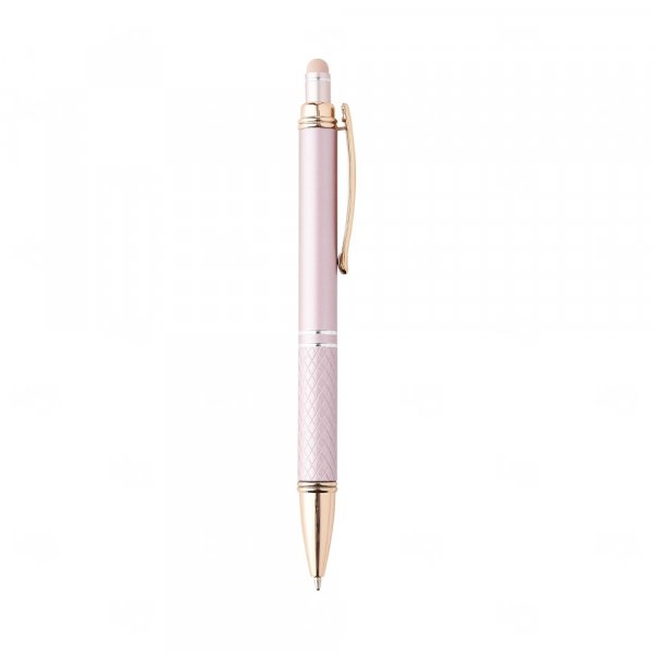 Caneta Metálica Touchscreen com Clip Dourado Personalizada 