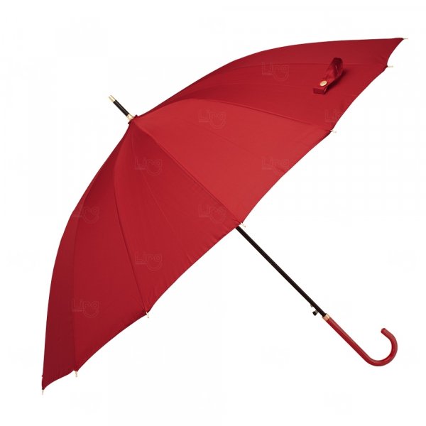 Guarda-Chuva com Pega de Couro Sintético Automático Personalizado 