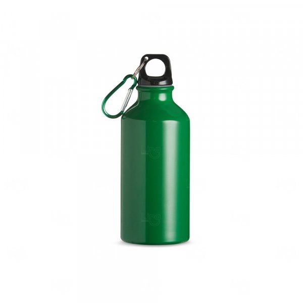 Garrafa Alumínio 420ml com Mosquetão Personalizado 