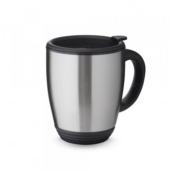 Caneca Inox 470ml com Trava Personalizada