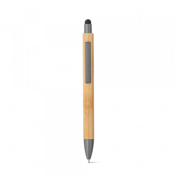 Caneta em Bambu com Touch Personalizada 