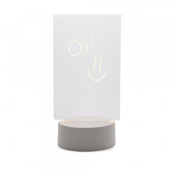 Luminária LED de Mesa com Tela para Anotações Personalizada 