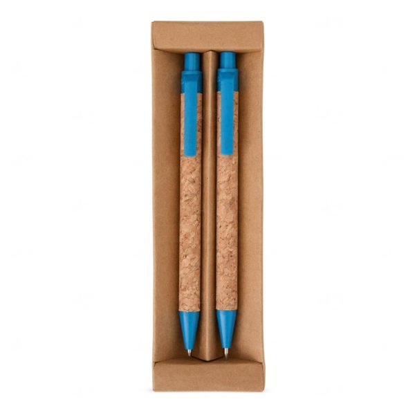 Kit Ecológico Caneta e Lapiseira de Cortiça Personalizado