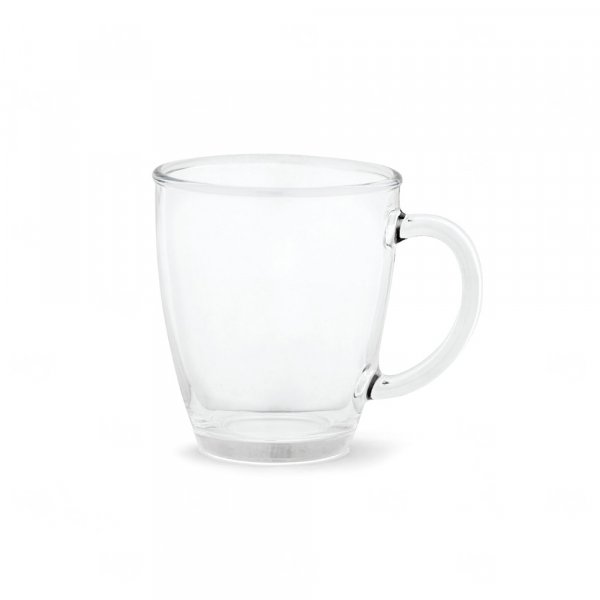 Caneca de Vidro para Cappuccino 390ml Personalizada