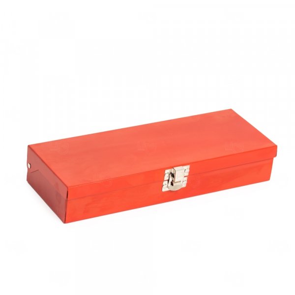 Kit Ferramentas 12 Peças com Estojo Metálico Vermelho 