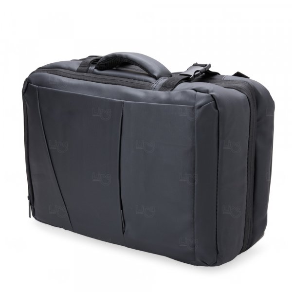 Mochila Expansível de Couro Sintético Personalizada - 36 Litros 