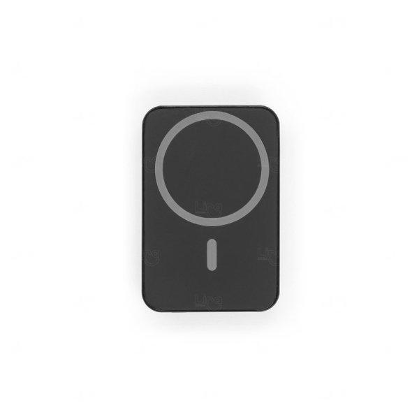 Bateria portátil em ABS 100% reciclado Personalizada - 10.000 mAh Preto