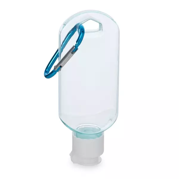Frasco Plástico 55ml com Mosquetão Personalizado 