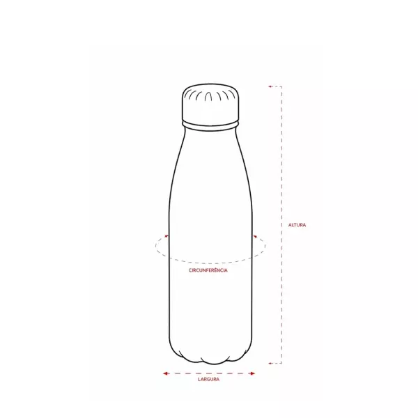 Garrafa de Alumínio 550ml Personalizada 